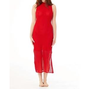 NEW FIND ME NOW addison seersucker midi dress in rouge